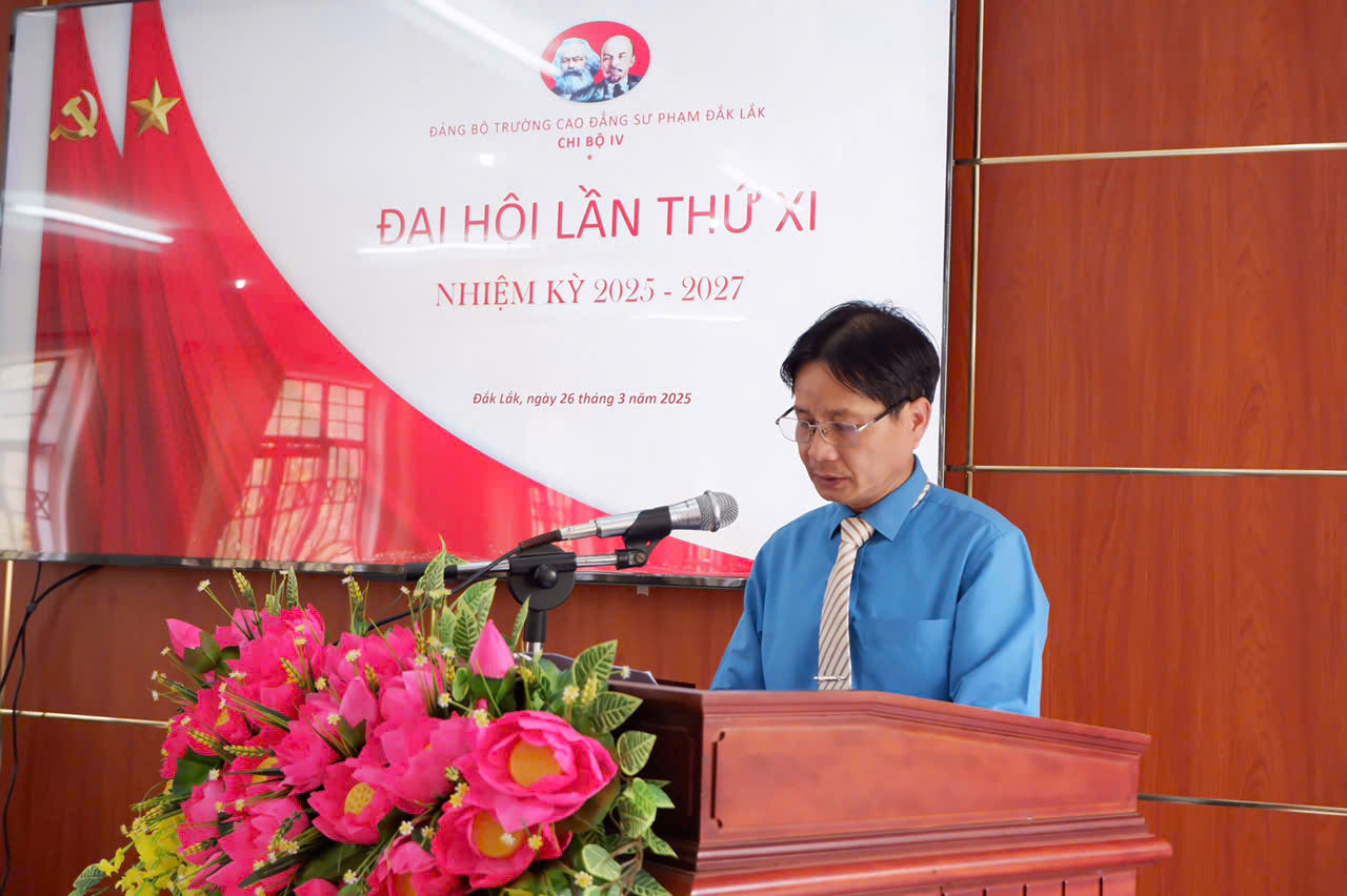 Chi bộ IV tổ chức Đại hội lần thứ XI, nhiệm kỳ 2025 - 2027